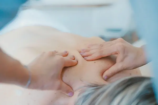 Chiropractic adjustment session representing wellness practice marketing