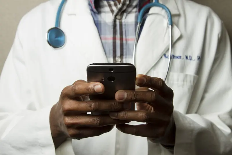 Healthcare professional engaging with patients through digital communication